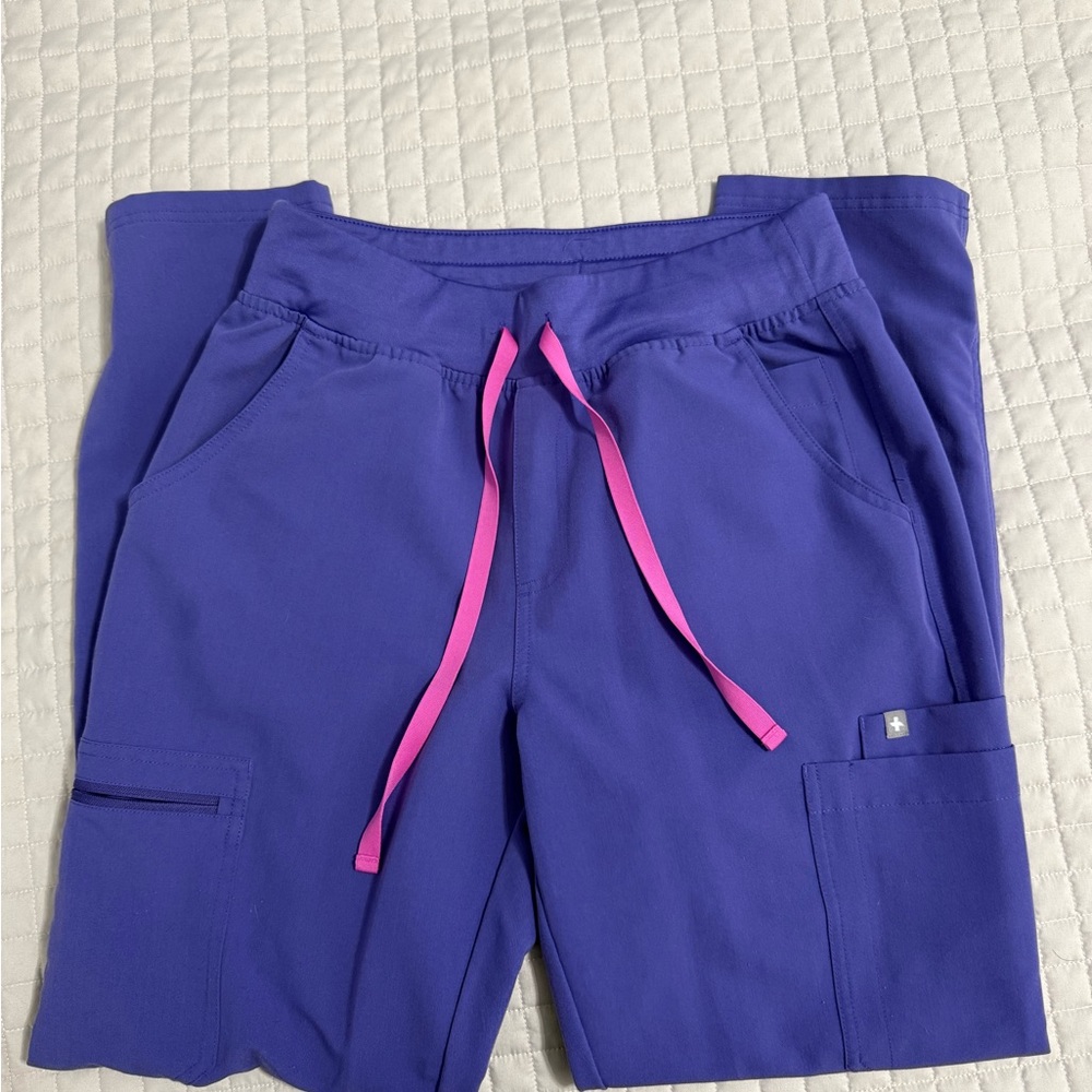 Figs High Waisted Amethyst Yola Scrub Pants